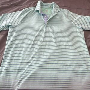 Men’s XL fairway & green golf polo EUC